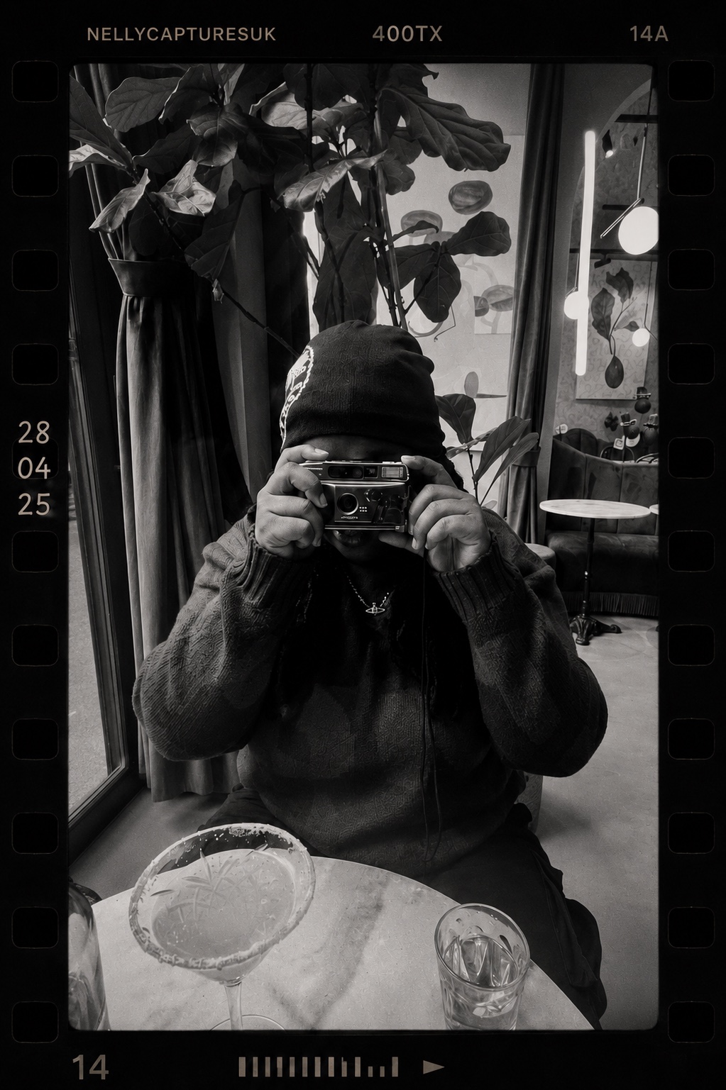 Janelle Lamptey with a camera